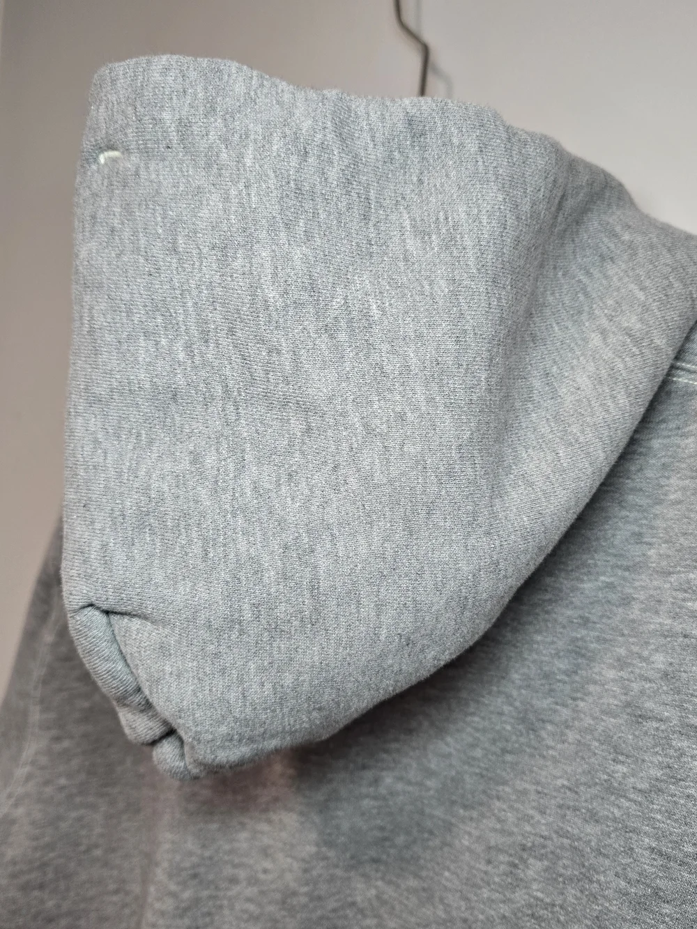 Ralph Lauren Men's Grey Chenille RL Patch Zip Fleece Hoodie Y2k